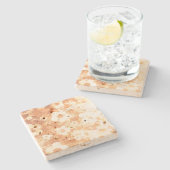 DRINK TEGEL STIJL ONTWERP STENEN ONDERZETTER (Zijkant)