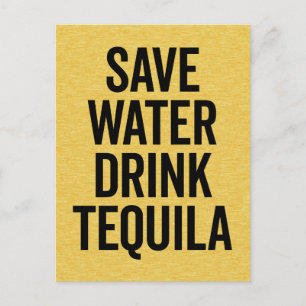 Drink Tequila Funny Quote Briefkaart