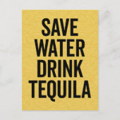 Drink Tequila Funny Quote Briefkaart (Voorkant)
