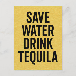 Drink Tequila Funny Quote Briefkaart