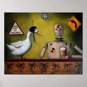 Drink test dummy, "Drink test dummy" van Leah Sa.. Poster