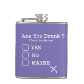 Drink Test Funny Booze Whiskey Heupfles (Voorkant)