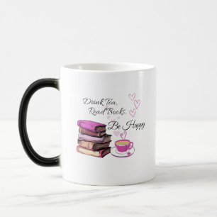 "Drink thee. Boeken lezen. Wees gelukkig. – Gezell Magische Mok