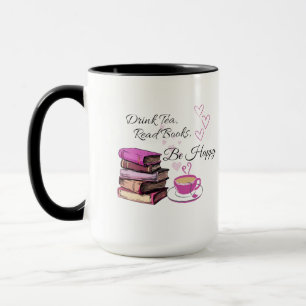 "Drink thee. Boeken lezen. Wees gelukkig. – Gezell Mok