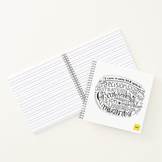 Drink thee comms notitieblok notitieboek (Binnen)