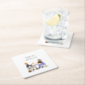 Drink thee laat het theeslogan Vrienden Vriendscha Kartonnen Onderzetters (Insitu)