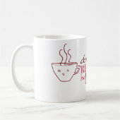 Drink thee, lees boeken, wees tevreden Mok (Links)