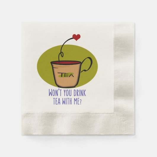 Drink thee met mij servetten (Voorkant)