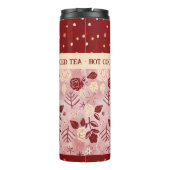 Drink thermisch roos van winterfloreel thermosbeker (Achterkant)