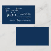 Drink Ticket, Adult Beverage, Navy Blue Informatiekaartje (Voorkant / Achterkant)