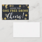 Drink Ticket Coupons voor een vrije Drink bij brui (Voorkant / Achterkant)