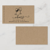 Drink Ticket, Free Alcohol Voucher Visitekaartje (Voorkant / Achterkant)