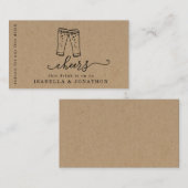 Drink Ticket, Free Alcohol Voucher Visitekaartje (Voorkant / Achterkant)