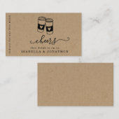 Drink Ticket, Free Coffee Voucher Visitekaartje (Voorkant / Achterkant)