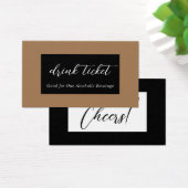 Drink Ticket Visitekaartje (Bureau)