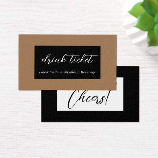 Drink Ticket Visitekaartje (Bureau)