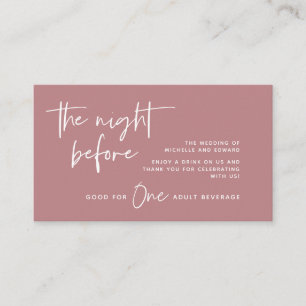 Drink Ticket, Volwassen Drank, Bruiloft Bar Party Informatiekaartje