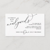 Drink Ticket Volwassenen drankje Happily Ever Afte Informatiekaartje (Voorkant)