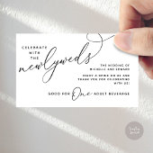 Drink Ticket Volwassenen drankje Happily Ever Afte Informatiekaartje