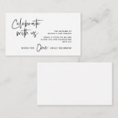 Drink Ticket, Volwassenen drankje, Vier met ons me Informatiekaartje (Voorkant / Achterkant)