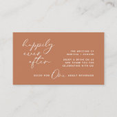 Drink ticket, Volwassenen, Modern Wedding Party Informatiekaartje (Voorkant)