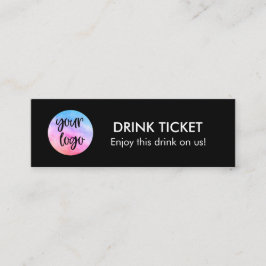 Drink Ticket Voucher Company Logo Party Event