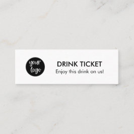 Drink Ticket Voucher Company Logo Party Event