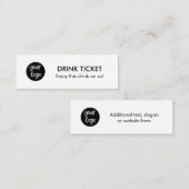 Drink Ticket Voucher Company Logo Party Event (Voorkant / Achterkant)