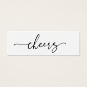 Drink Ticket Wedding Reception Bar symbolische kaa Mini Visitekaartjes (Voorkant)