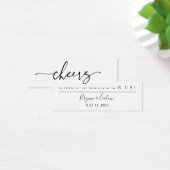 Drink Ticket Wedding Reception Bar symbolische kaa Mini Visitekaartjes (Bureau)