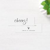 Drink Ticket Wedding Reception Bar Symbolische Kaa Mini Visitekaartjes (Bureau)