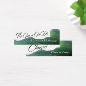 Drink Tickets met tropische groene bladeren van ba Mini Visitekaartjes (Bureau)