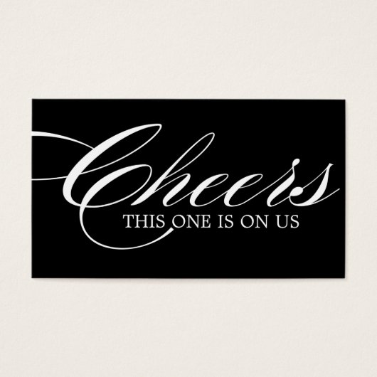 Drink Tickets - Pak van 100 Visitekaartjes (Voorkant)