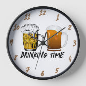 Drink Timer met houten klok (Voorkant)