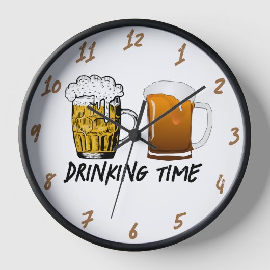 Drink Timer met houten klok (Voorkant)