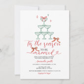 Drink Tis The Season to Be Married Bridal Shower Kaart (Voorkant)