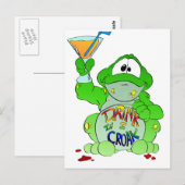 Drink tot je Croak Briefkaart (Voorkant / Achterkant)