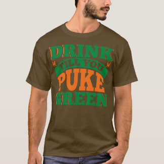 DRINK TOT JE GROEN KOKT T-SHIRT