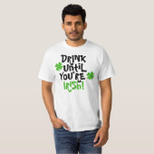 Drink tot je Iers bent T-shirt (Voorkant volledig)