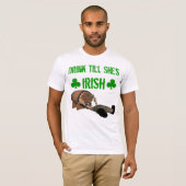 Drink tot ze een Iers T-shirt is (Voorkant volledig)
