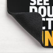 Drink Triple See Double Act Single - Funny Drinkin Muismat (Hoek)