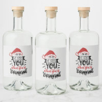 drink u een grappige kerstman