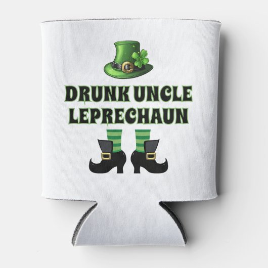 Drink Uncle Leprechaun Funny St. Patrick's Day Blikjeskoeler (Voorkant)