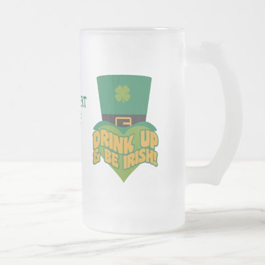 "Drink Up & Be Irish!" aangepaste mokken (Rechts)