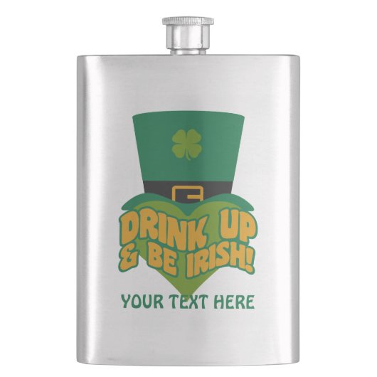 "Drink Up & Be Irish!" maatkolf Flacon (Voorkant)