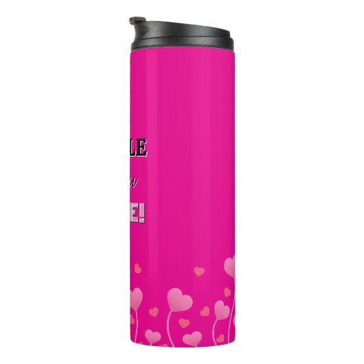 Drink up! Fun loving pretty  Thermosbeker (Geroteerd rechts)