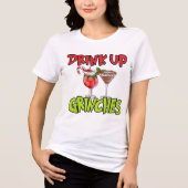 Drink Up Grinch Funny Christmas Tee Shirt (Voorkant)