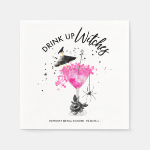 Drink up Heksen Cocktail Halloween Bruiloftsfeest Servet