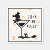 Drink up heksen cocktail servetten (Voorkant)