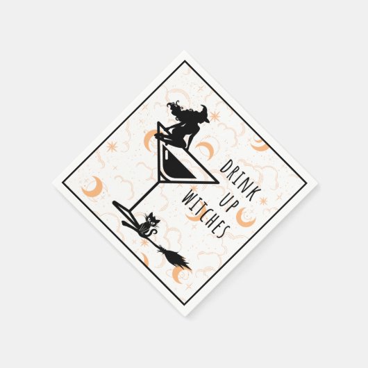 Drink up heksen cocktail servetten (Hoek)